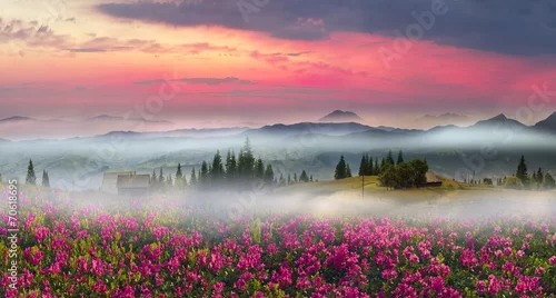 Obraz Pasma górskie Ukrainy