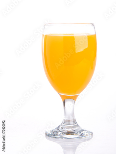 orange juice on a background