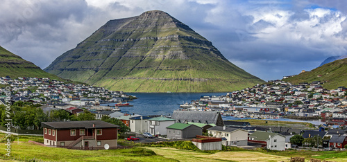 Klaksvik, Faroe Island,panoramic view