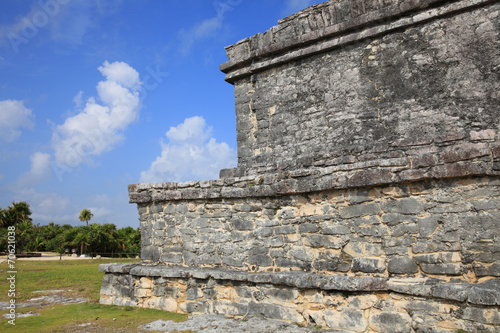 Ancient Mayan stone temple of Tulum