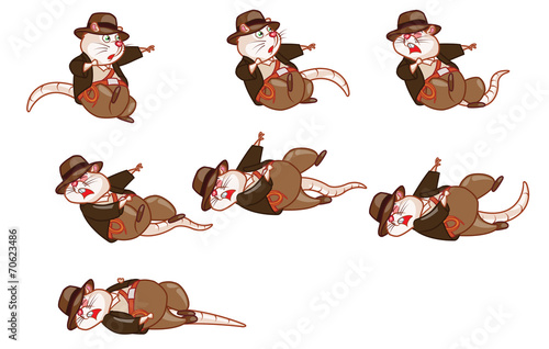 Adventurer Rat Dying Sprite