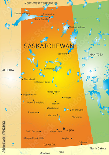 Saskatchewan province map