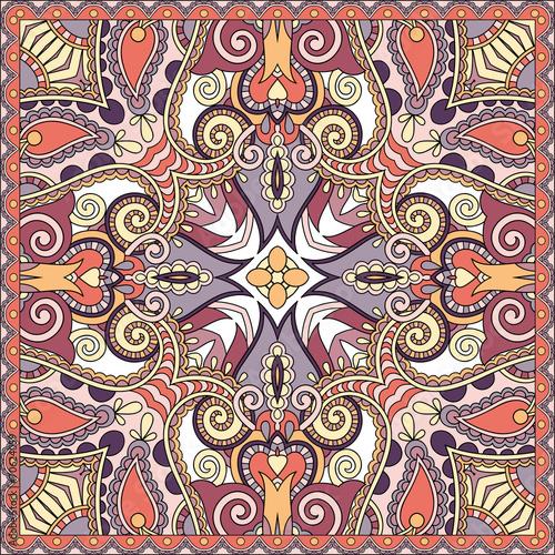 Traditional ornamental floral paisley bandanna