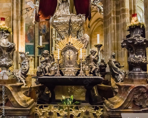 Obraz na plátně Saint Vitus Cathedral altar