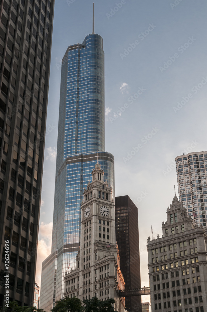 Fototapeta premium Chicago clock tower