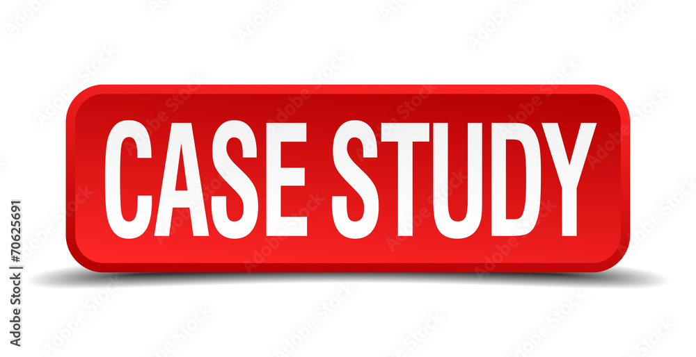 case study red square button isolated on white background case study red square button isolated on white background