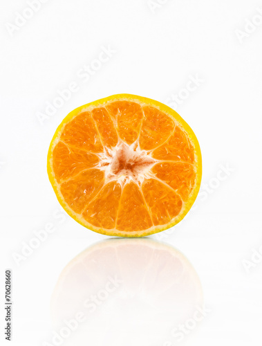 Slice of tropical fresh orange.