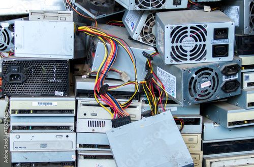 Electronic waste ready for recycling
