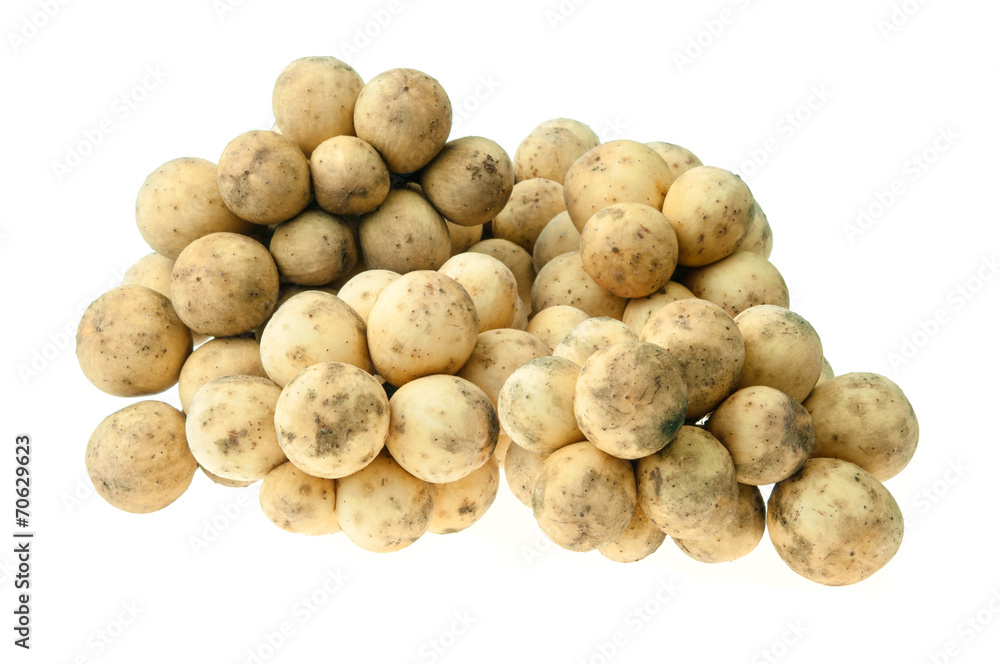 Longkong fruit on white background Longkong fruit on white background