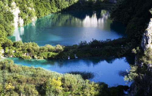 Fototapeta Naklejka Na Ścianę i Meble -  Plitvice lakes and waterfalls in Croatia