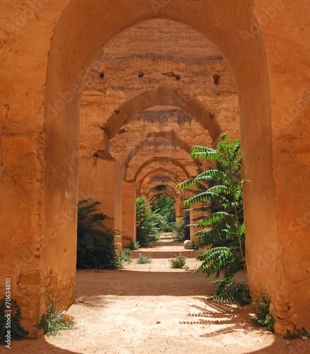 Abandoned Royal stables in Meknes, Morocco