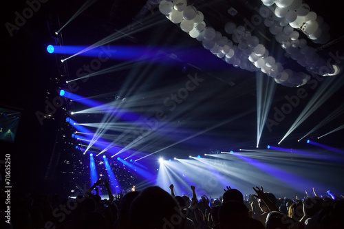 Fun concert party disco light background