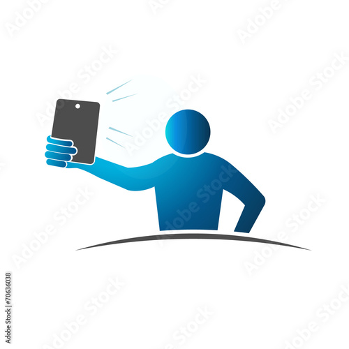 One arm length Selfie. Concept of taking a self portrait