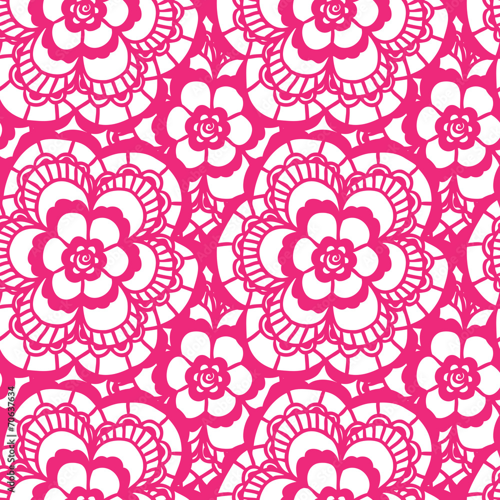 Lace seamless pattern with flowers Lace seamless pattern with flowers