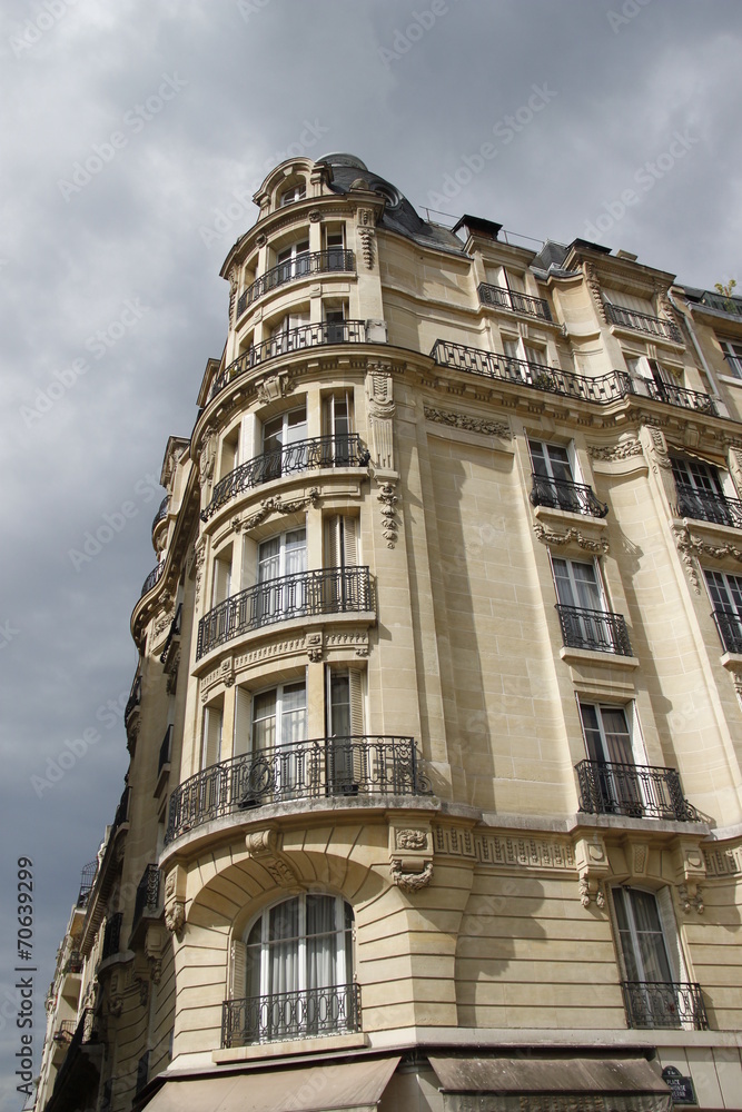 Immeuble du quartier d'Auteuil à Paris	