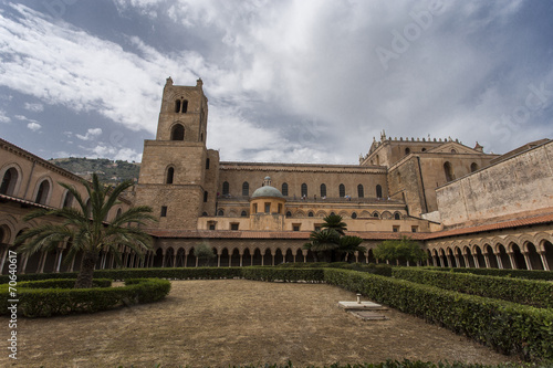 Obraz na płótnie Chiostro del Duomo di Monreale - Palermo, Sicilia w salonie