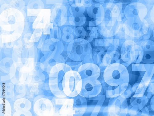 light blue numbers background texture