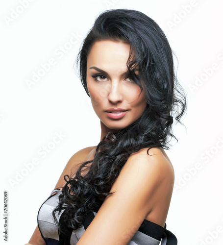 Beautiful portrait of european young woman