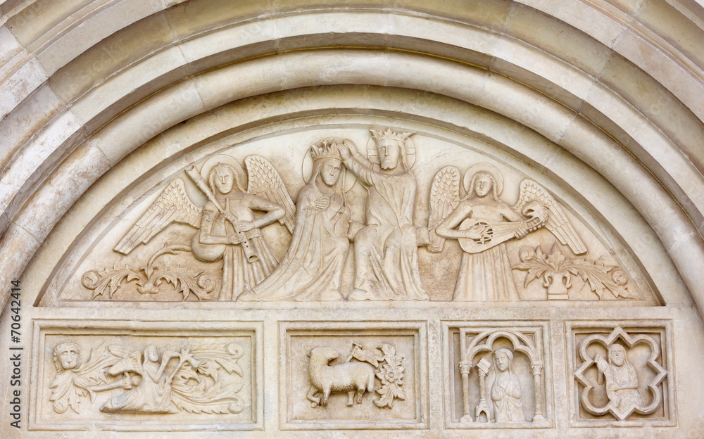Bas-relief over the Entrance to the Duomo in Spilimbergo