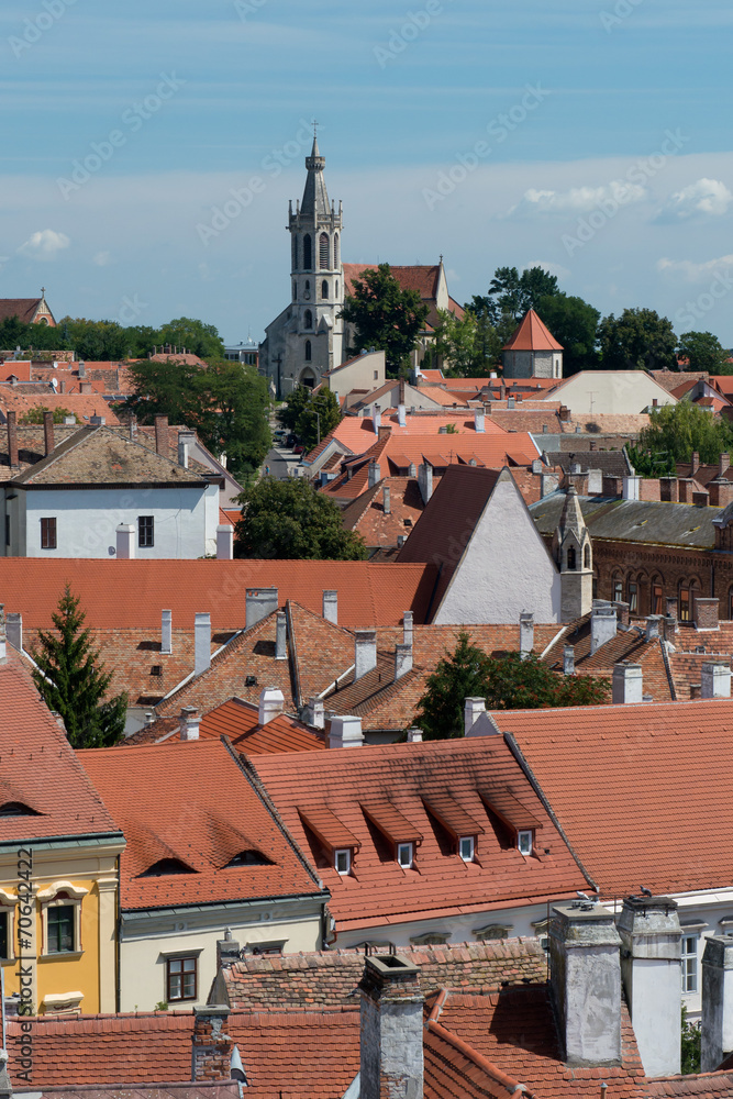 The roofs of the old town of Sopron
