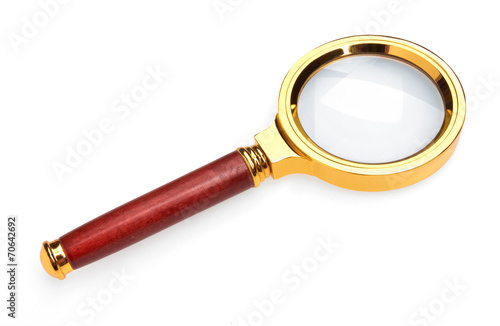 Magnifier on white