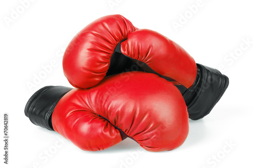 Red boxing gloves © krasyuk