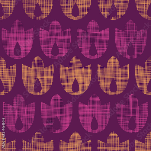 Fototapeta Naklejka Na Ścianę i Meble -  Abstract textile geometric tulips stripes seamless pattern
