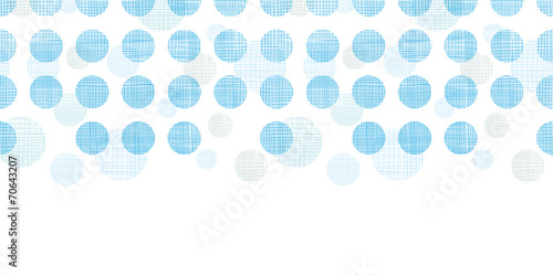 Abstract textile blue polka dots stripes horizontal seamless photo