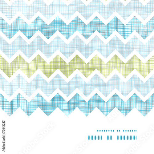 Fabric textured chevron stripes horizontal frame seamless