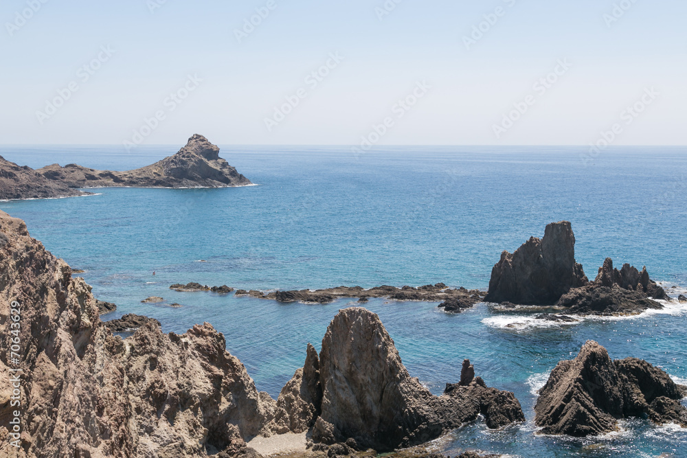 Coast of Cabo de Gata, Almería, Spain Coast of Cabo de Gata, Almería, Spain