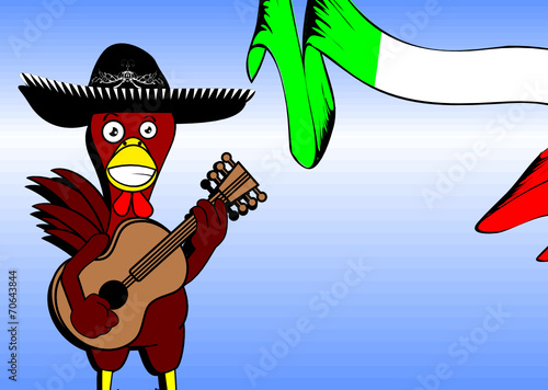 mexican chicken mariachi background