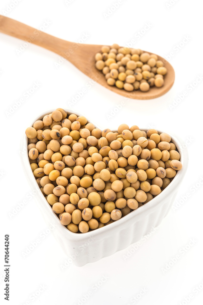 Soybean isolated on white background Soybean isolated on white background