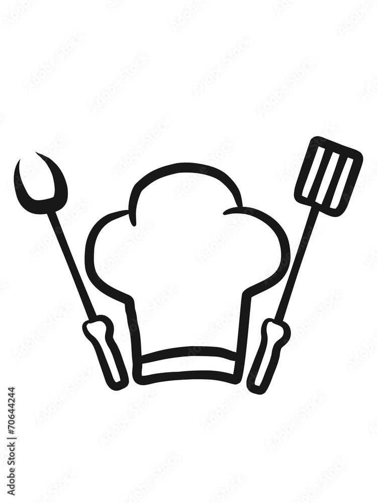 Grillen Kochmütze Grillgabel Pfannenwender Grillen Kochmütze Grillgabel Pfannenwender