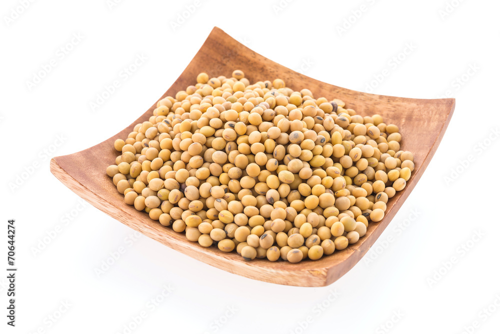 Soybean isolated on white background Soybean isolated on white background