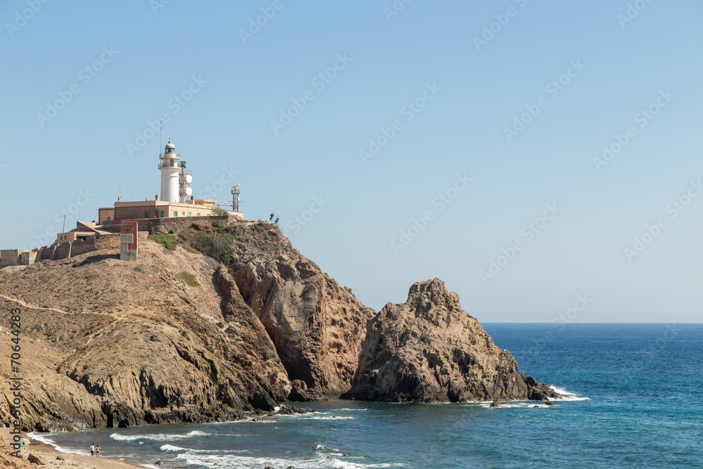 lighthouse at Cabo de Gata, Spain