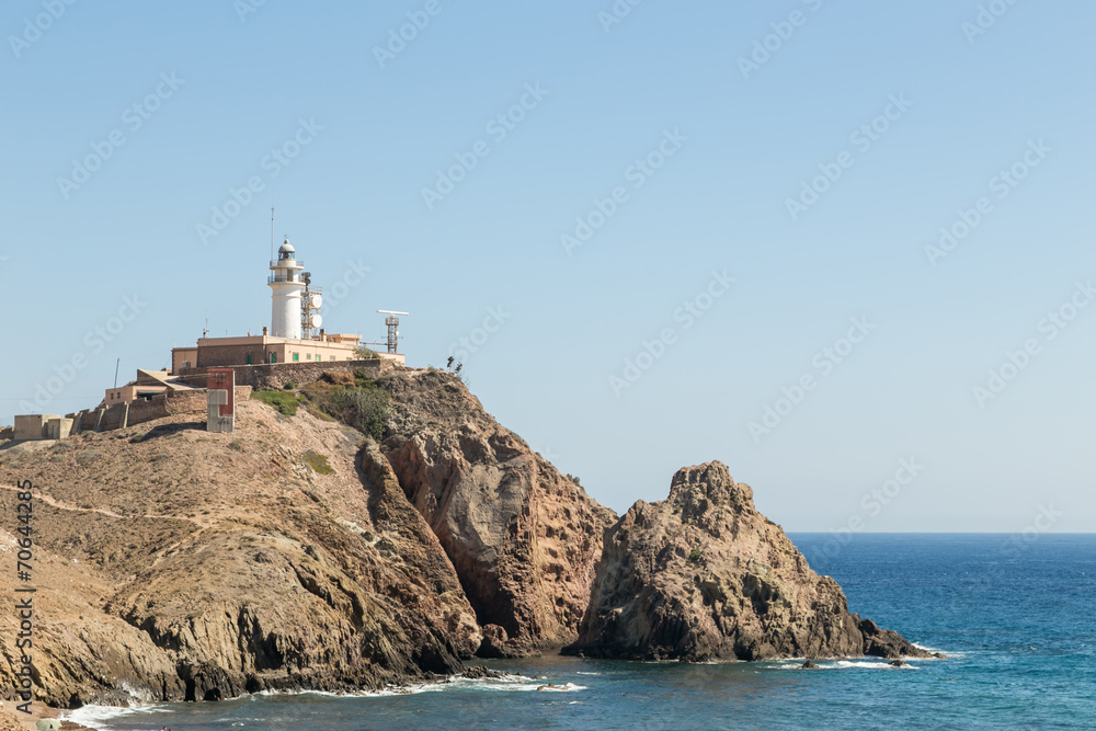 lighthouse at Cabo de Gata, Spain