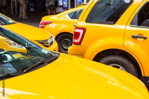 Typical Yellow Cabs in New York