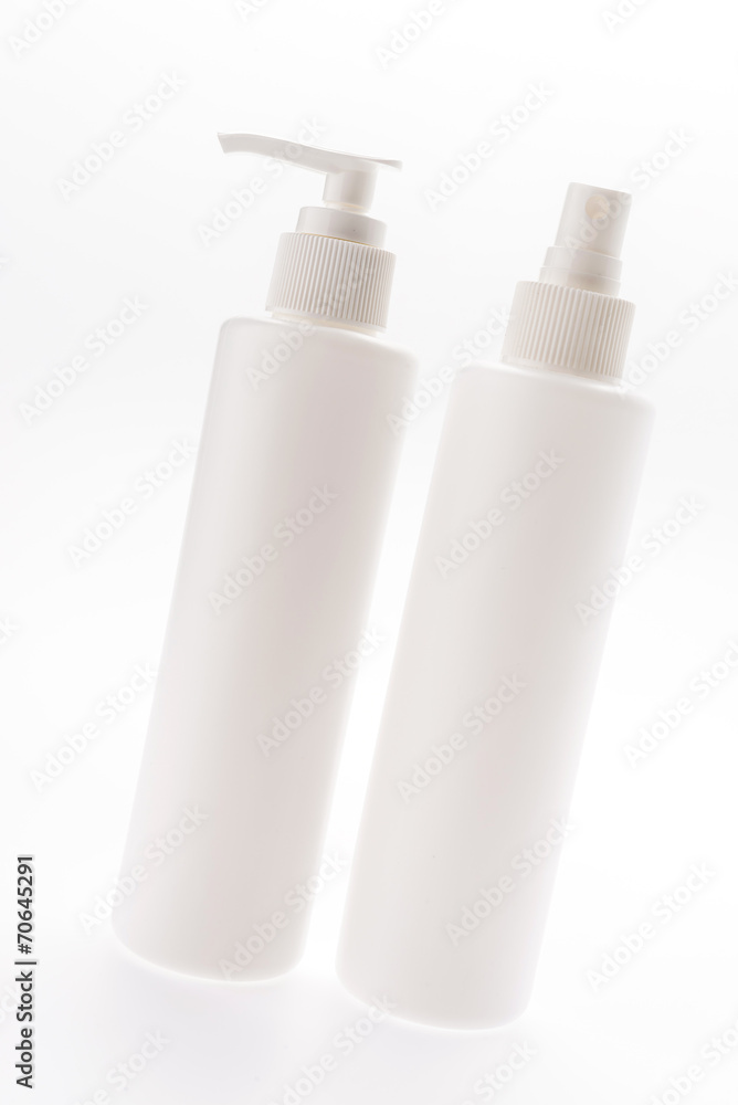 Cosmetic bottle isolated on white Cosmetic bottle isolated on white