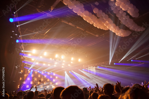 Fun concert party disco light background