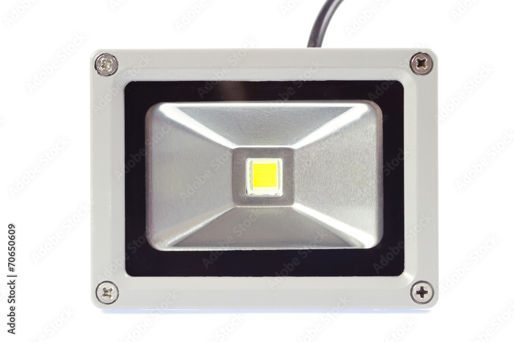 Fototapeta premium A LED spotlight isolated on white background.