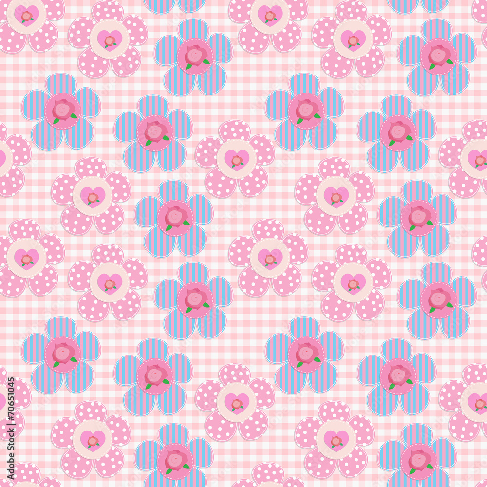 Seamless background with flowers Seamless background with flowers