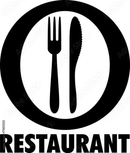 Picto assiette et couverts RESTAURANT 2