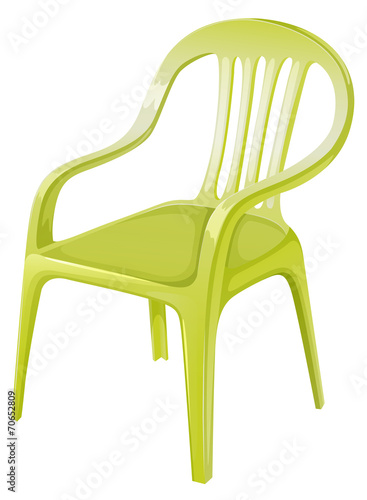 A plastic chair furniture