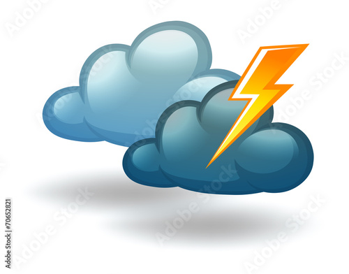 A weather with thunder