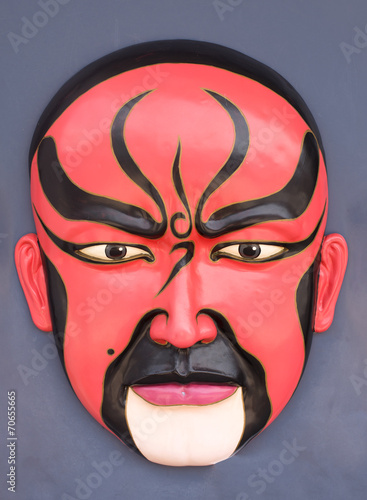 chinese opera mask, ngong ping village , lantau island,hong kong