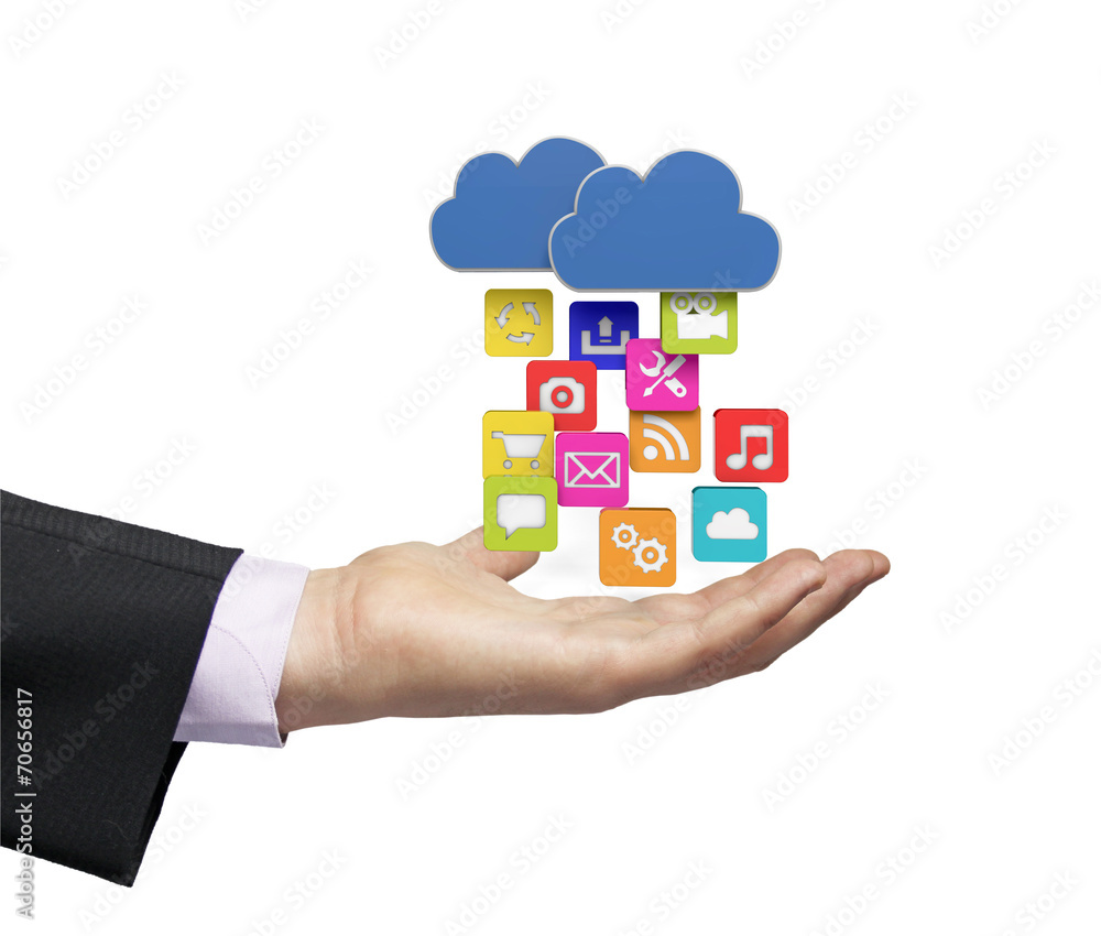 cloud businessman cloud businessman
