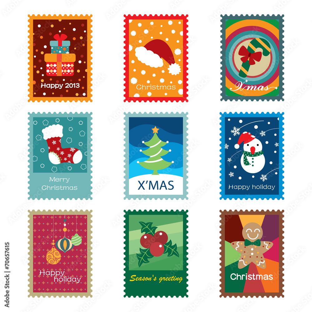 Christmas Concept Stamps