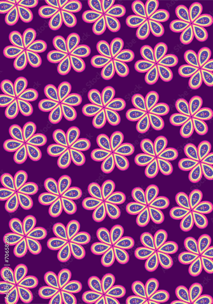 Seamless Flower Pattern Background