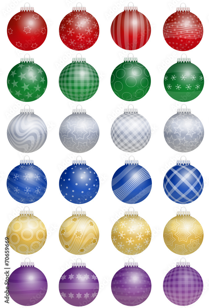 Christmas Tree Balls Colorful Christmas Tree Balls Colorful