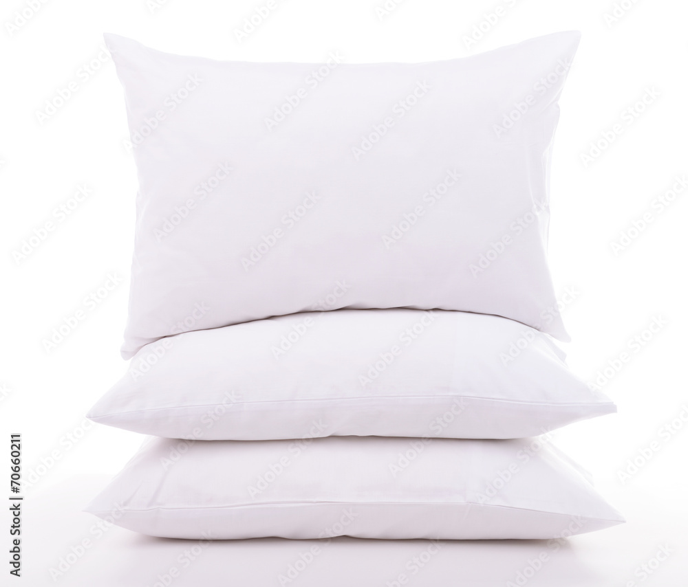 Obraz premium White pillows isolated on white